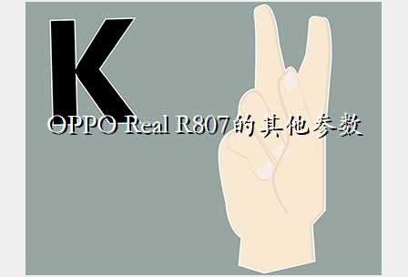 OPPO Real R807的其他参数